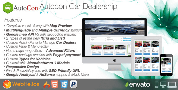 دانلود اسکریپت راه اندازی سایت خرید و فروش ماشین Autocon v1.7